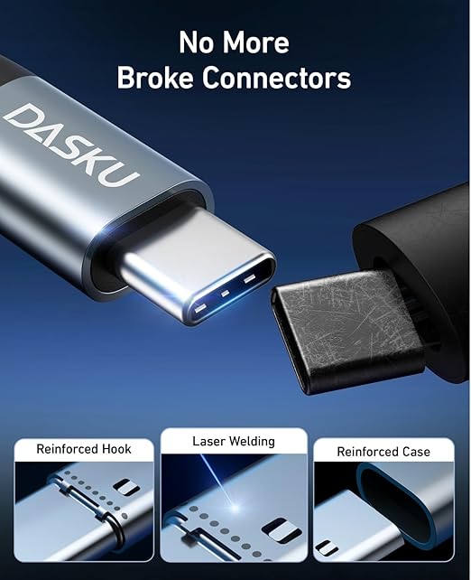 USB C to USB C Cable, iPad Pro Air, Samsung S24/S24 Ultra/S23 USBC Charger - Image 6