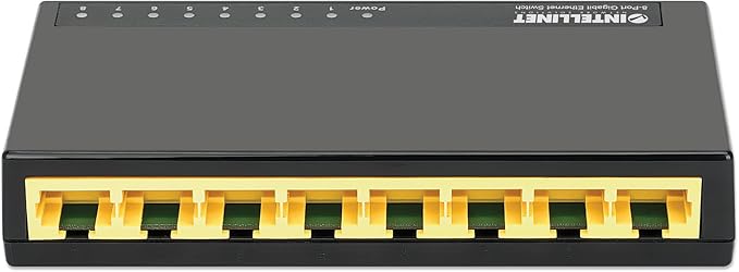Intellinet 8 Port Gigabit Ethernet Switch – 10 / 100 / 1000 Mbps by IntellinetNetworkSolutions