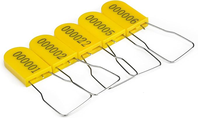 50PCS Plastic Padlock Security Seals Metal Wire Padlocks Electric Meter Seal - Image 5