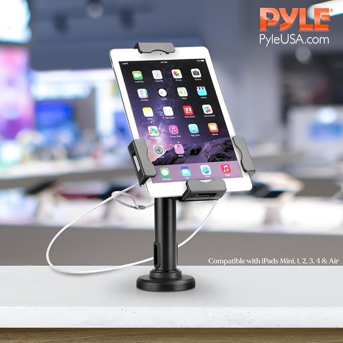 Pyle PSPADLK8 Anti-Theft Tablet Security Stand Kiosk - Image 6