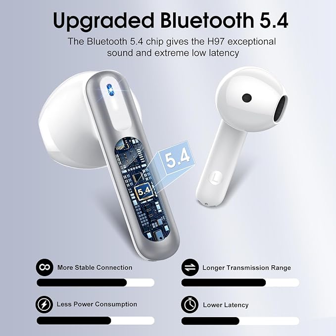 Wireless Earbuds, 40H Ultralight in-Ear Buds, IP7 Waterproof Earphones - Image 4