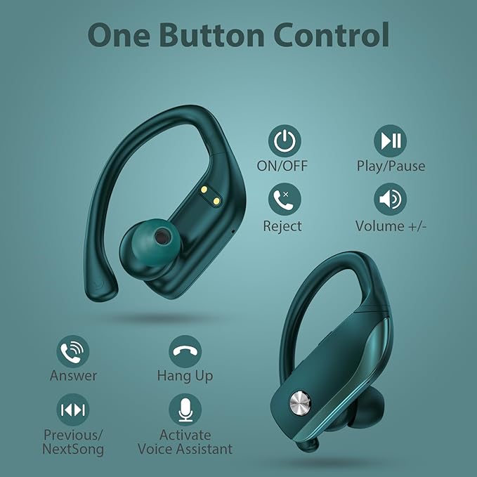 bmanl Wireless Earbuds Bluetooth Headphones 48hrs Play Back Sport Earphones - Image 4