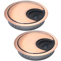 2 Pcs Desk Grommet 3-1/8" / 80 mm, Desk Cord Hole Cover, Cable Grommet Metal by EASYEAH