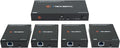J-Tech Digital HDMI Extender Splitter 1x4 Over Single Cat5e/6 Ethernet Cable Up by J-TechDigital