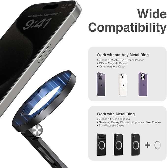 elitehood Aluminum Tripod Phone Mount Adapter - Image 9