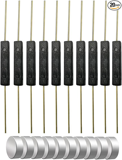 10pcs Plastic Reed Switch Reed Contact Normally Open Magnetic Induction Switch by Gebildet