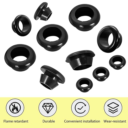 Qrity 9 PCS Rubber Grommets Cable Railing, Car Grommet, Cable Railing - Image 5