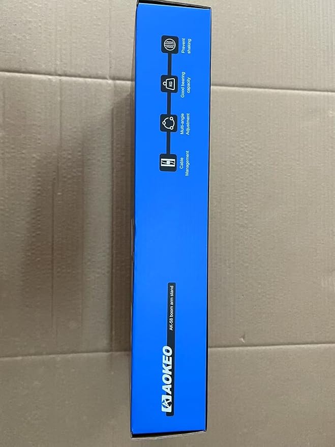 Microphone Arm, Aokeo AK-58 Desk Low Profile Adjustable Mic Boom Arm Stand - Image 10