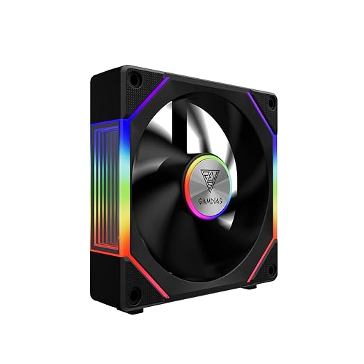 GAMDIAS AEOLUS P2-1203 120mm ARGB PWM Fan, Include Reverse Fan Blade x3 & - Image 13
