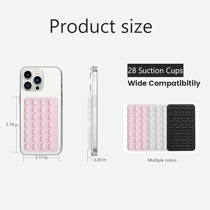 Silicone Double-Sided Suction Phone Grip Detachable Mount - Image 8