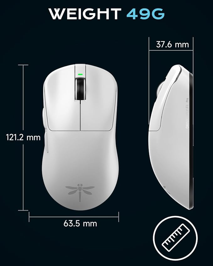 VGN Dragonfly F1 Pro Wireless Gaming Mouse - 49g Ultra-Lightweight - Image 8