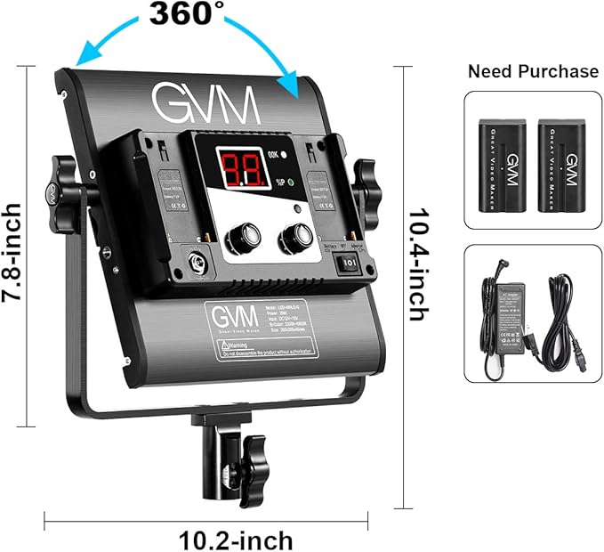GVM Led Bi-Color Video Lights - Image 7