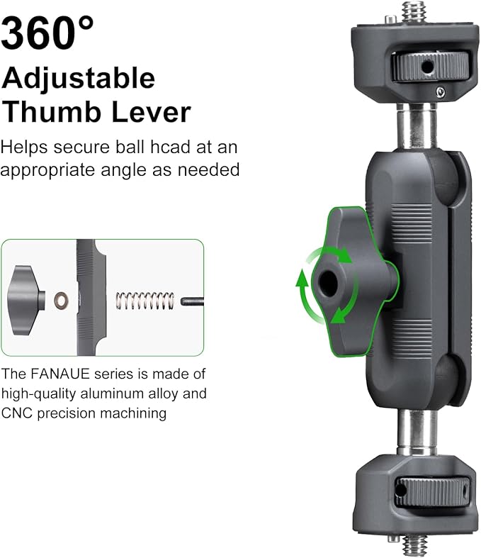 FANAUE Mini Articulating Arm Mount Camera Accessories Compatible - Image 2