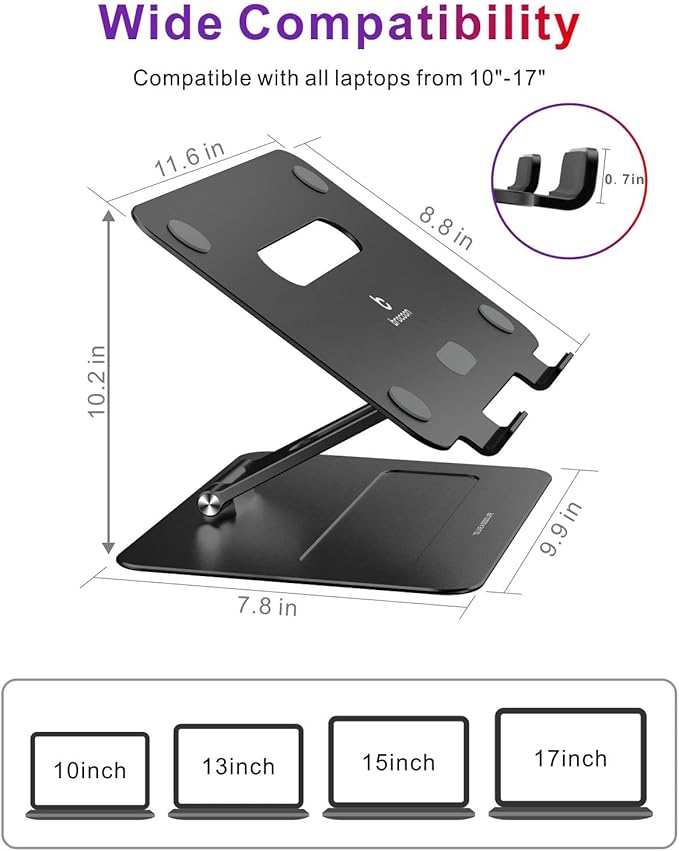 Laptop Stand | Adjustable Ergonomic Riser - Image 6