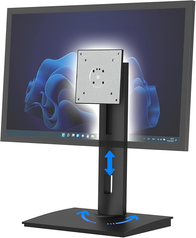 Vesa Monitor Stand with Spring-Adjustable Height, Rotation Vesa Stand, by Unknown