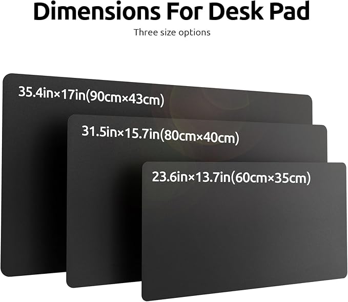 YSAGi Desk Mat, Desk Pad, Waterproof Desk Pad, 35.4" x 17" Laptop Leather Desk - Image 9