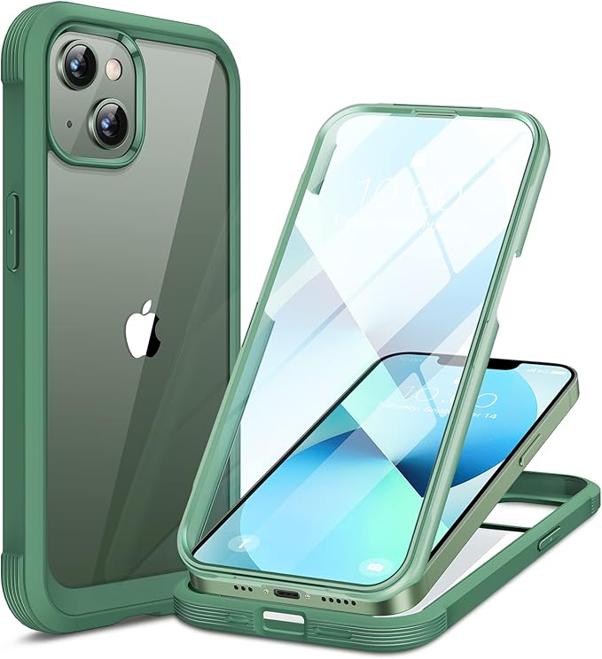 Miracase Compatible with iPhone 13 case 6.1 inch, 2023 New Full-Body Glass by Miracase