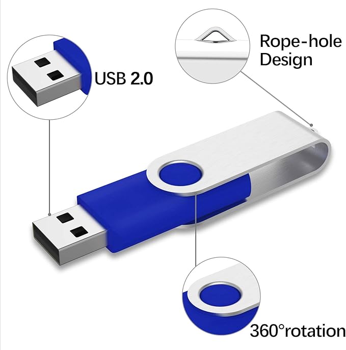 KEXIN Flash Drive 50 Pcs 32GB USB Flash Drive Thumb Drive USB 3.0 Swivel Jump - Image 5