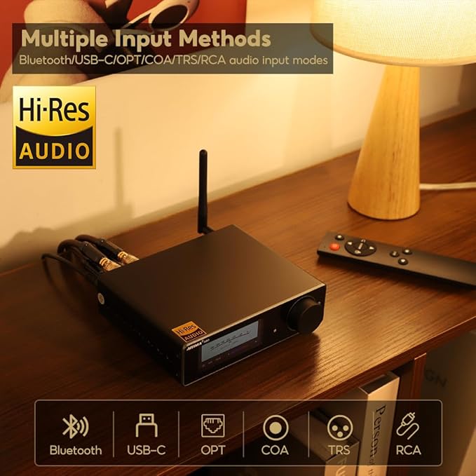 AIYIMA A80 Bluetooth Amplifier DAC Stereo HiFi Home Audio Receiver - Image 7