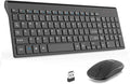 LeadsaiL Wireless Keyboard and Mouse Combo, Wireless USB Mouse and Computer by LeadsaiL