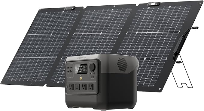 EF ECOFLOW Solar Generator RIVER 2 Pro 768Wh Portable Power Station & 160W by EFECOFLOW