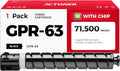 GPR-63 GPR63 Black Toner Cartridge 1-Pack by JCTONER