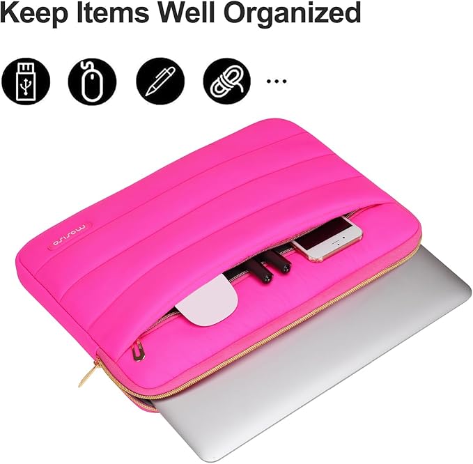 MOSISO 15-15.6 inch Laptop Case, 16 inch Puffy Laptop Sleeve Compatible - Image 2