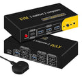 HDMI kvm Switch 2 Monitors 2 Computers Dual Monitor kvm Switch, 3*USB3.0&1*USB C by newiedkvm