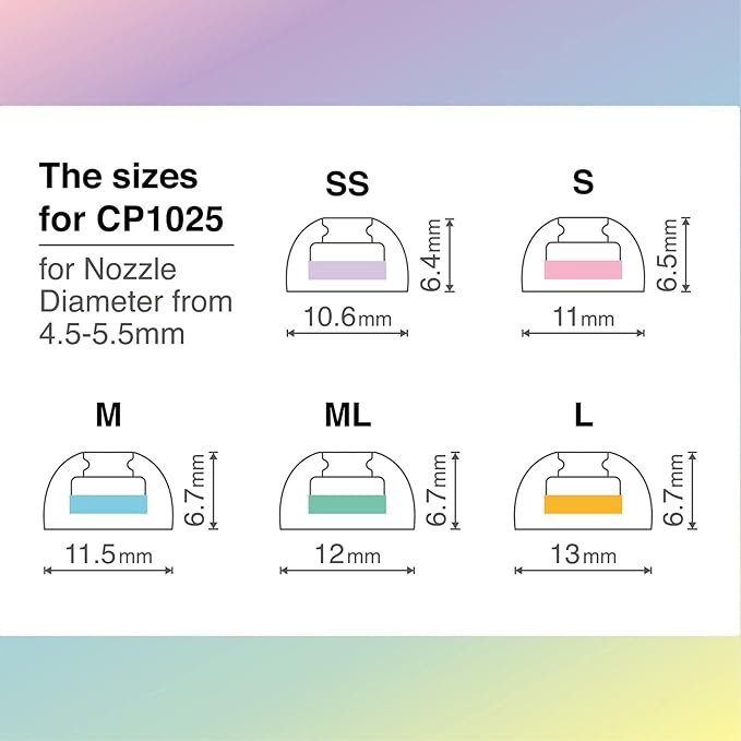 SpinFit CP1025- ML/M- Medical Grade Silicone Patented Ear Tips, Secure Fit and - Image 3