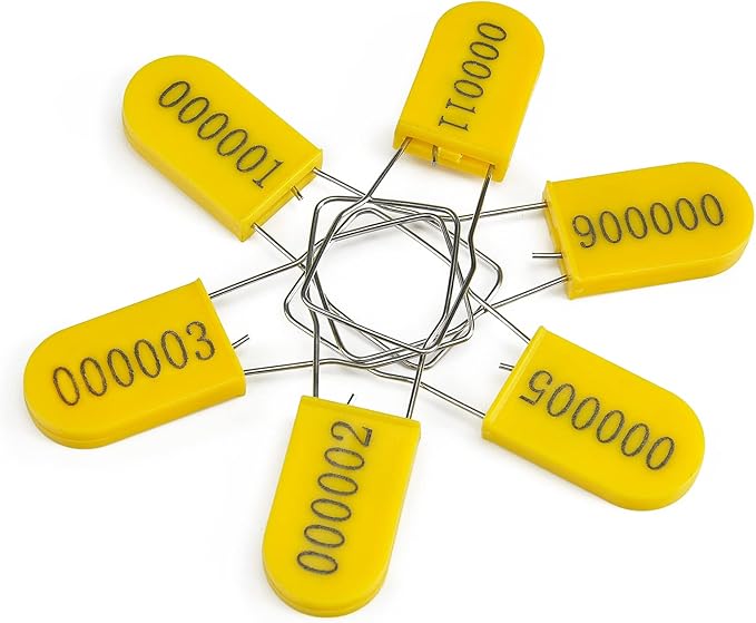 50PCS Plastic Padlock Security Seals Metal Wire Padlocks Electric Meter Seal - Image 7