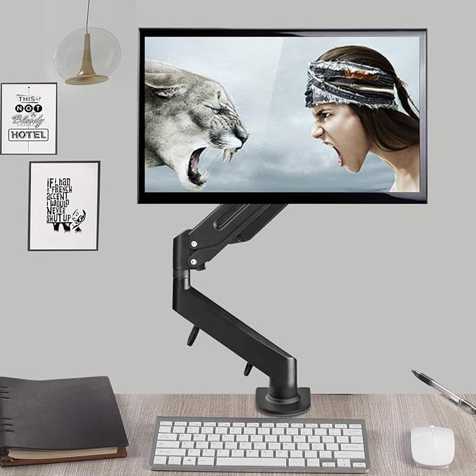 Suptek Monitor Mount Gas Spring Monitor Arm Desk Mount Fully Adjustable Fits 17 - Image 7