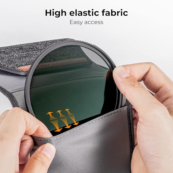 K&F Concept Optics Lens Filter Case, Holds 3 Filters Up to 62mm, Water & Dust - Image 5