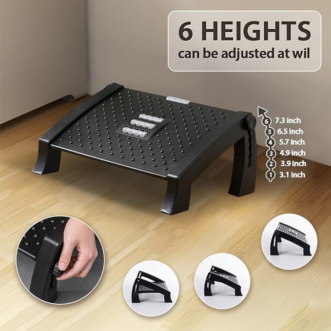 Foot Rest, Six Heights Adjustable Foot Rest - Image 2