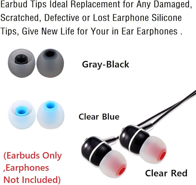 9 Pairs Earbuds Replacement Tips SML, Soft Comfortable Silicone Earbud Tips Fit - Image 5