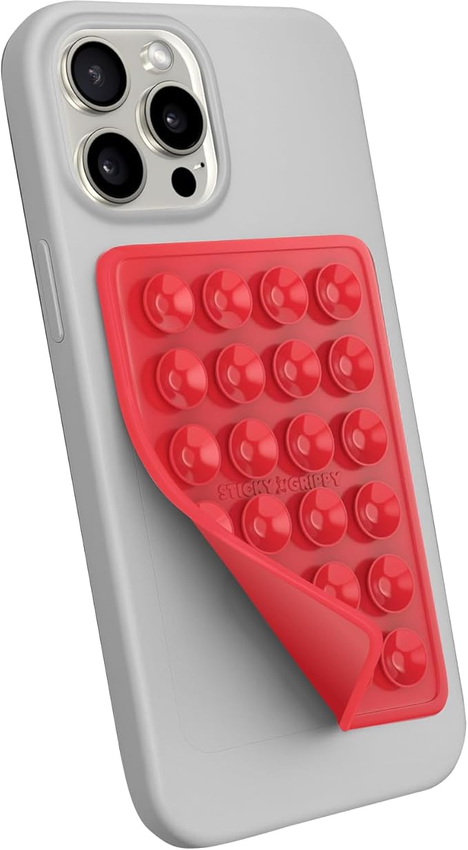 Suction Phone Case Mount, Sillicon Adhesive Phone Accessory by StickyGrippy