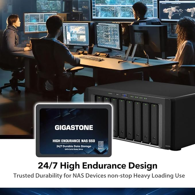 Gigastone 1TB NAS SSD Drive 24/7 Durable TLC High Endurance RAID Data Storage - Image 3