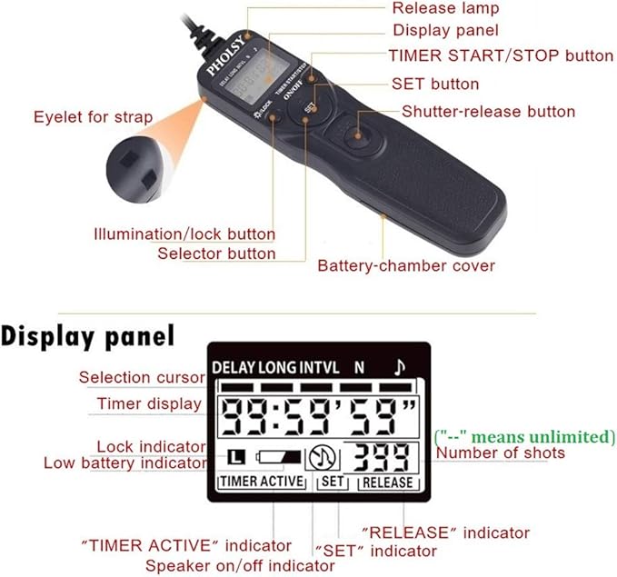 PHOLSY P6 Timer Remote Control Cable - Image 5