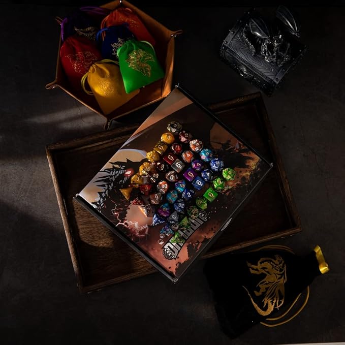DND Dice Set 42 Pcs Polyhedral Dungeons and Dragons Rolling Dice - Image 7