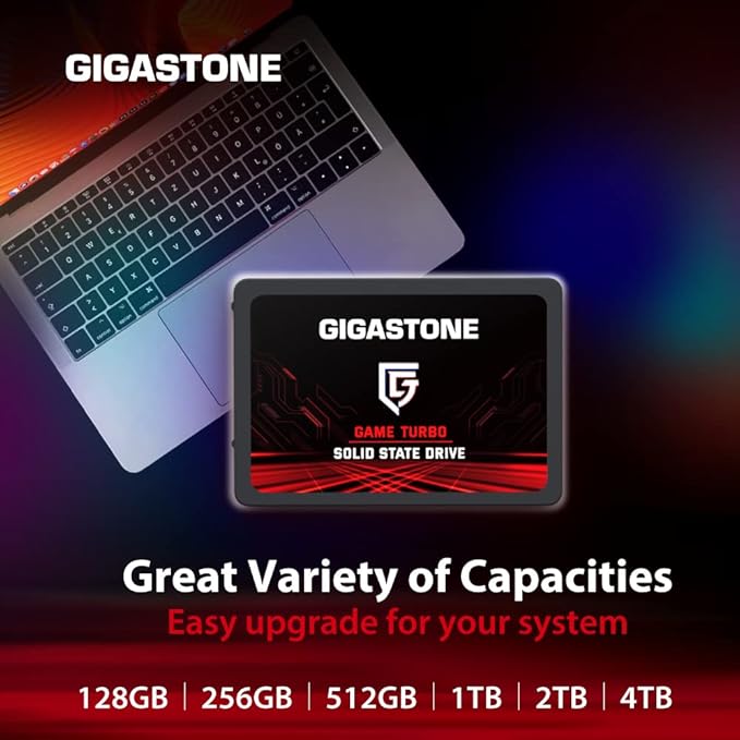 Gigastone SATA SSD 256GB 2.5 inch SSD 520MB/s Upgrade Laptop PC Memory and - Image 7