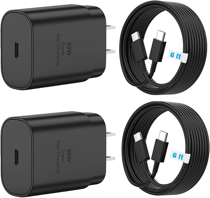 Phone 15 16 Charger, USB C Block Type C Cable Cord 6.6ft by TTC