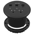 LIDER PD 65W GaN Technology Desktop Power Grommet, Power Delivery, USB-A and 2 by LIDER