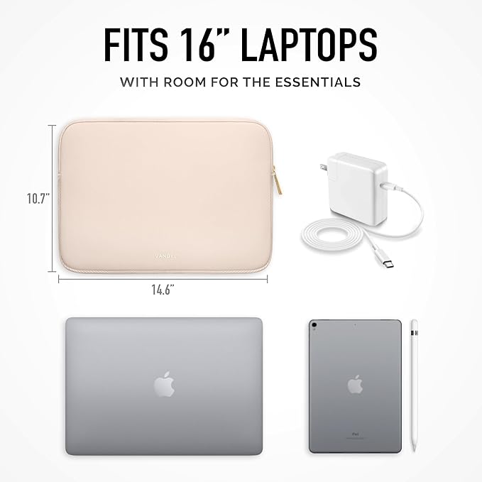 Vandel Slim MacBook Pro 16 Inch Laptop Sleeve, 15.6-16 inch Laptop Case - Image 4