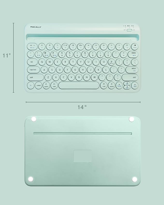 Macally Bluetooth Keyboard for Tablet | Wireless Keyboard for iPad mini/Air/Mini - Image 7