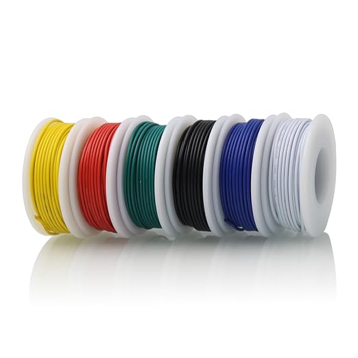 Stranded Wire Kit 22 Gauge 6 Colors 26.2feet Each Electrical Wire 22AWG PVC Wire - Image 7