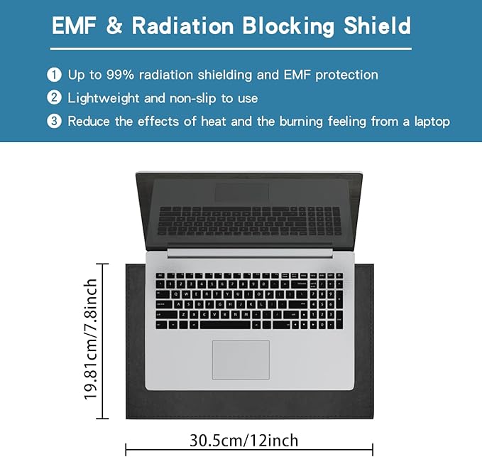 Laptop Pad Protection, Heat Shielding Laptop Pad EMI Blocker Lap Desk, - Image 5