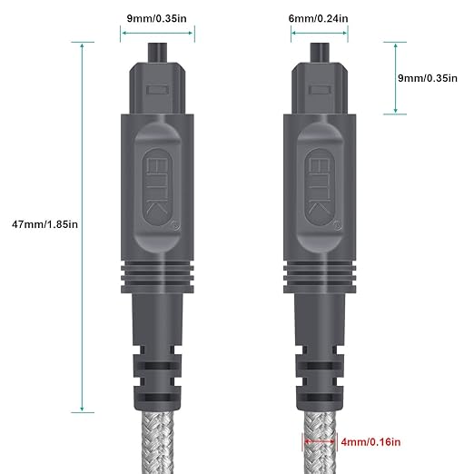 EMK Digital Optical Audio Cable Toslink Cable - Image 4