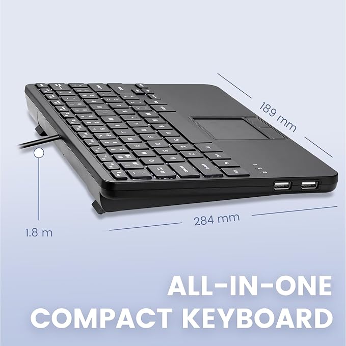 Perixx PERIBOARD-425 US Wired Mini USB Keyboard - Image 5