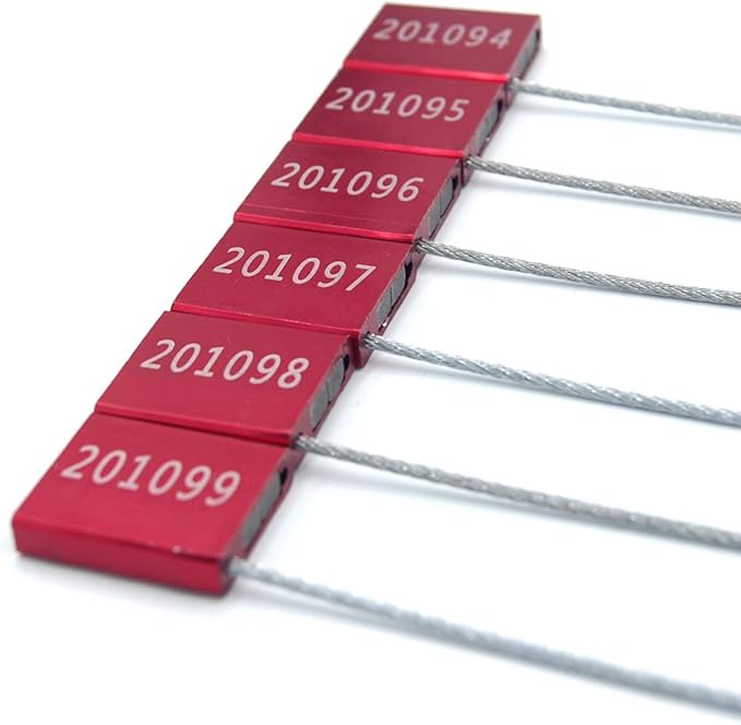 LeadSeals 500 Red Steel Cable Seals - Image 6