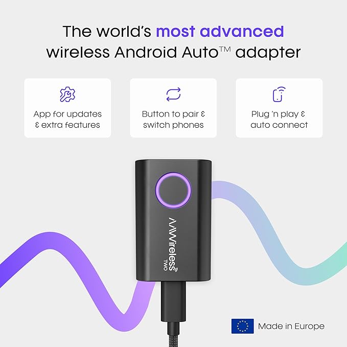 AAWireless Two - Android Auto Wireless Adapter - Convert Factory Wired Android - Image 3