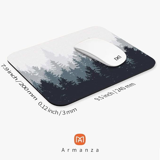 Square Mouse Pad Forest, Personalized Premium-Textured Custom Mouse Mat Design - Image 2
